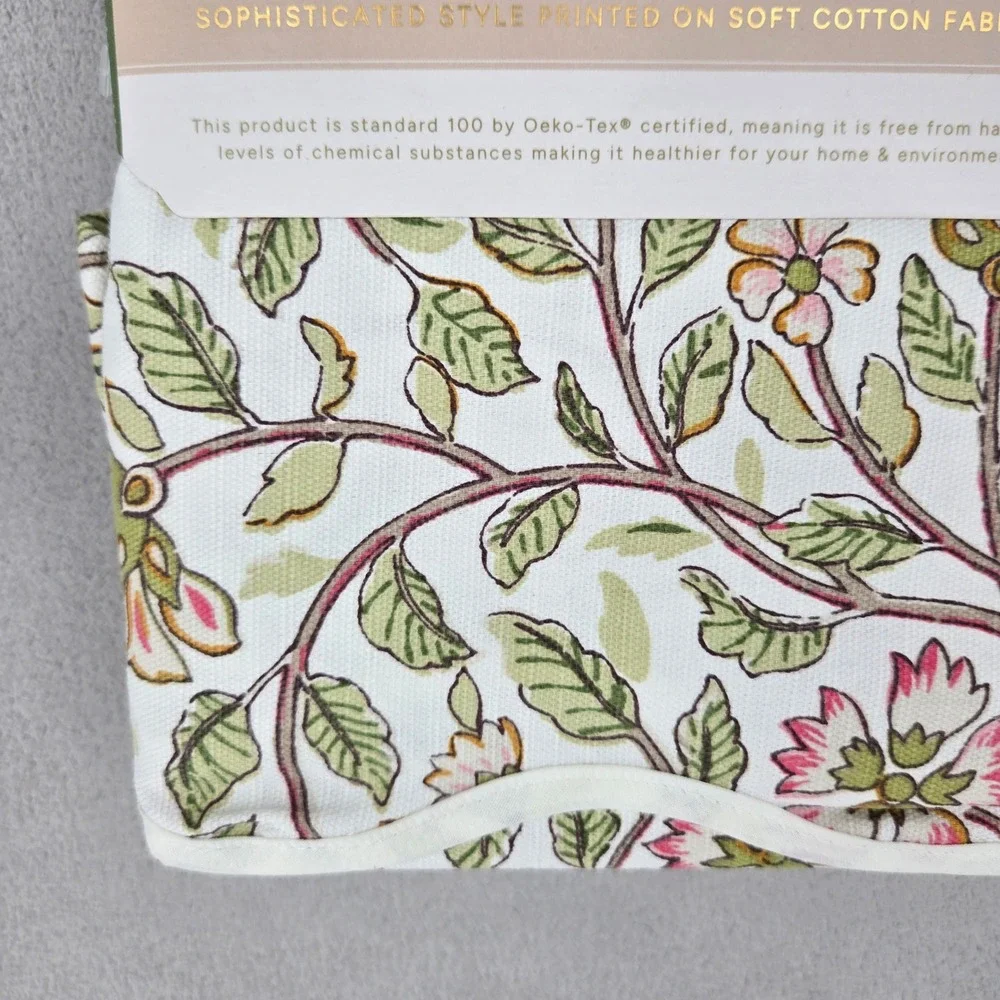 Studio Montrose New 72x72 Shower Curtain Floral Scalloped Cottagecore